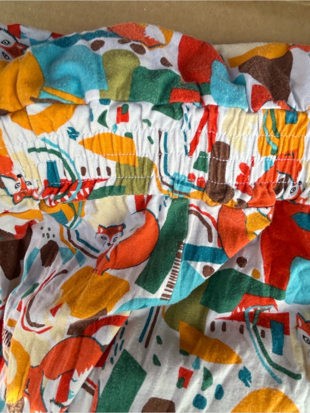 Attic Salt Abstract Fox Retro Mod Dress fit flare medium eclectic whimsical - Picture 7 of 10